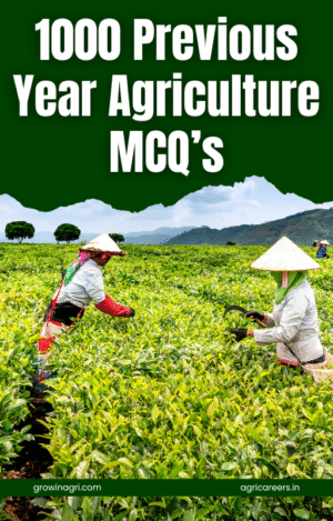 1000 Previous Year Agriculture MCQs eBook