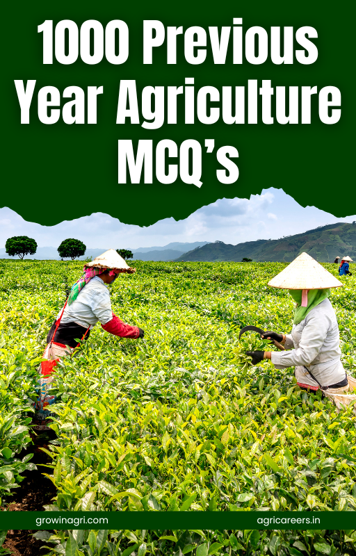 1000 Previous Year Agriculture MCQs eBook